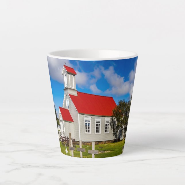 Caneca De Café Latte Igreja Islandesa (Frente)