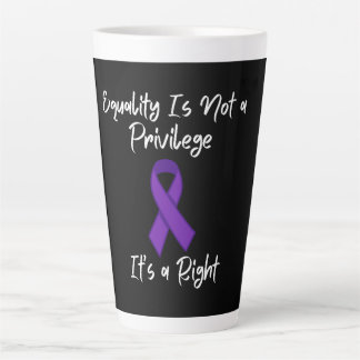 Caneca De Café Latte Igualdade não é um privilégio, é um direito, femin