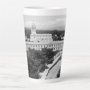 Caneca De Café Latte Ilha do mosteiro de Cannes Saint-Honorat vintage