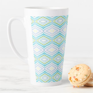 Caneca De Café Latte Ilha Rhombus Latte Mug