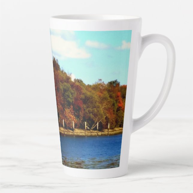 Caneca De Café Latte Ilhas do Stream Latte Mug (Direita)