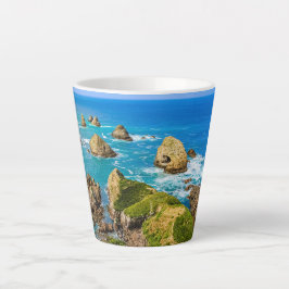 Caneca De Café Latte Ilhas Nugget Point, Nova Zelândia