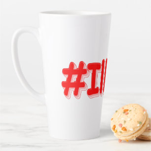 Caneca De Café Latte "#Illinois " Design bonito. Comprar Agora