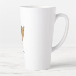 Caneca De Café Latte Illustratie chubby chicken Bella