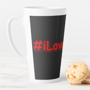 Caneca De Café Latte  "#iLoveEurope" Design bonito. Compre agora