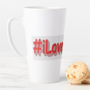 Caneca De Café Latte "#iLoveIndiana " Design bonito. Compre agora