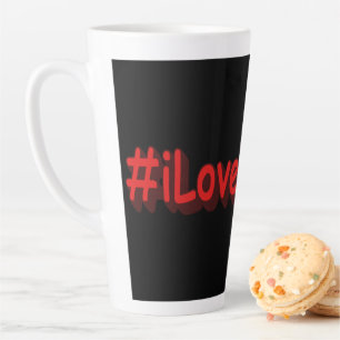 Caneca De Café Latte "#iLoveIrelands" Design bonito. Comprar Agora
