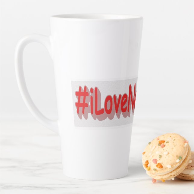 Caneca De Café Latte "#iLoveNetherlands" Design bonito. Comprar Agora (In Situ)
