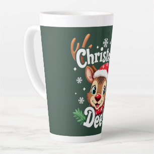 Caneca De Café Latte Ilustração Bela de Cerveja de Natal