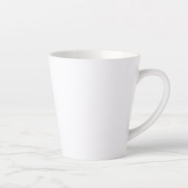 Caneca De Café Latte Ilustração de Cão Poodle Fofo, Desenhado à Mão