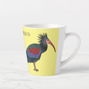Caneca De Café Latte ilustração de desenho animado de aves do Bibis nor