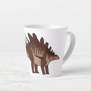 Caneca De Café Latte Ilustração de desenho animado de Kentrosaurus