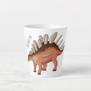Caneca De Café Latte Ilustração de desenho animado de Kentrosaurus
