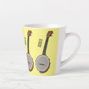 Caneca De Café Latte Ilustração de desenho animado do Banjo