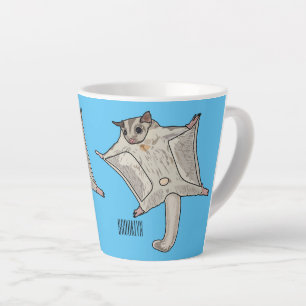 Caneca De Café Latte Ilustração de desenho em forma de planador de açúc