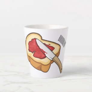 Caneca De Café Latte Ilustração de desenho em papel e emperramento