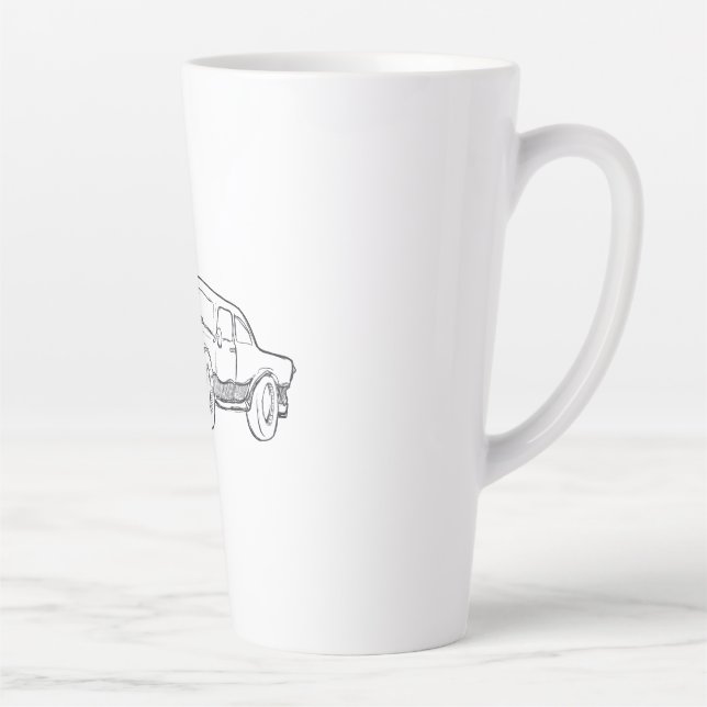 Caneca De Café Latte ilustração do veículo (Direita)
