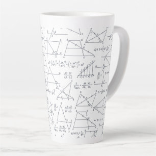 Caneca De Café Latte Ilustrações de Cálculos Escritos na Mão Matemática