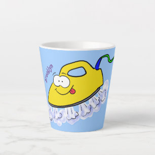 Caneca De Café Latte Imagem engraçada da lavanderia de ferro
