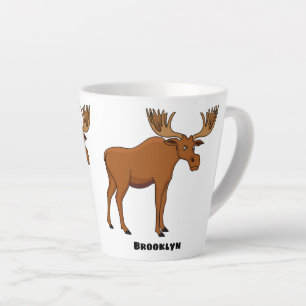 Caneca De Café Latte Imagem engraçada de desenho animado