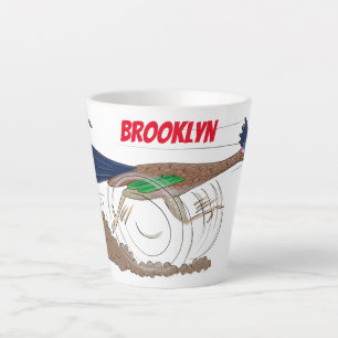 Caneca De Café Latte Imagem engraçada de desenho animado de pássaros