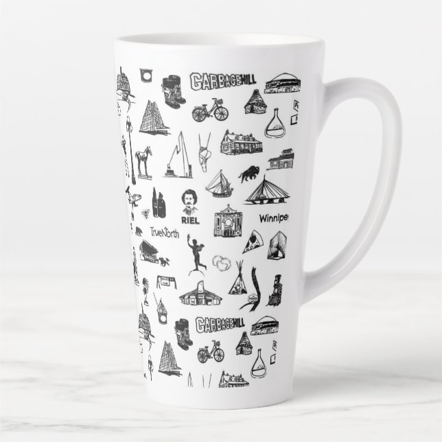 Caneca De Café Latte Imagens muito maiores do Winnipeg (Direita)