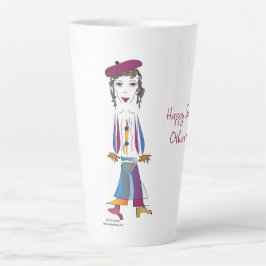 Caneca De Café Latte "Imogene" - Almas Felizes Latte Mug