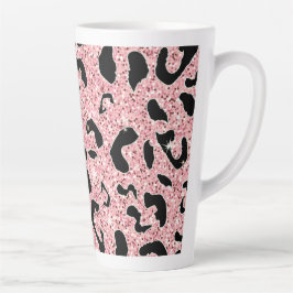 Caneca De Café Latte Impressão de coloração aquosa sem costura, desenha