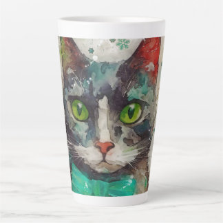 Caneca De Café Latte Impressão de Feriado de Mídia Mista Colorida AP407