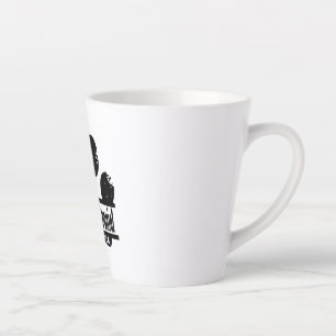 Caneca De Café Latte Impressão em Pata Espanhola Francesa