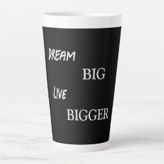 Caneca De Café Latte Impressão Latão de de aspas Motivacionais Pretas e