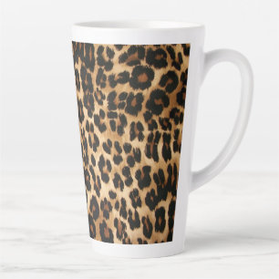 Caneca De Café Latte Impressão Latte de Mug-Leopard