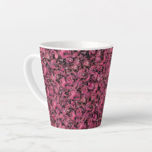 Caneca De Café Latte Impressões Florais