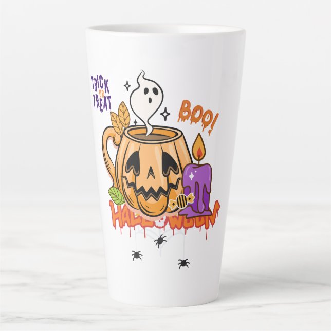 Caneca De Café Latte Incrivelmente Feliz Mug (Frente)