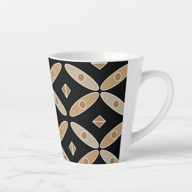 Caneca De Café Latte indonésio Batik Mug (Direita)