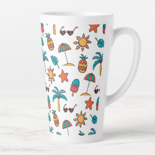 Caneca De Café Latte Informações gerais sobre o padrão perfeito de verã