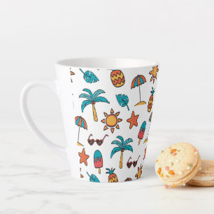 Caneca De Café Latte Informações gerais sobre o padrão perfeito de verã
