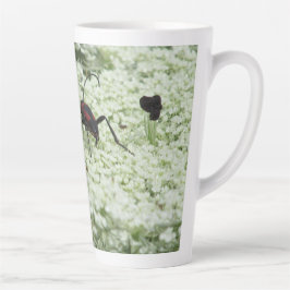 Caneca De Café Latte Insetos em Elderflower