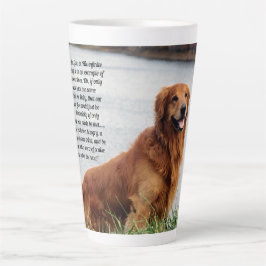 Caneca De Café Latte Inspiração de fé inabalável