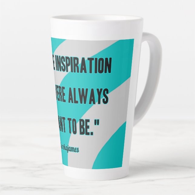 Caneca De Café Latte Inspiração Largura Lata (Ângulo direito)