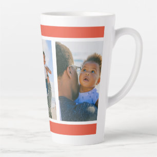Caneca De Café Latte Instagram Family Photo Latte Mug