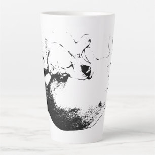 Caneca De Café Latte Instinto em Tinta