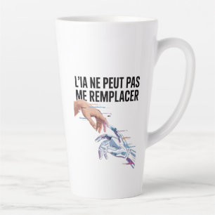Caneca De Café Latte Inteligência artificial e humanos