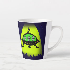 Caneca De Café Latte invasão de alienígenas