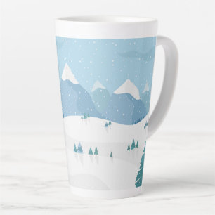 Caneca De Café Latte Inverno