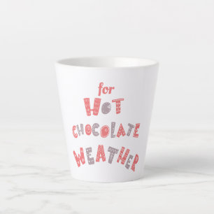 Caneca De Café Latte Inverno de chocolate quente
