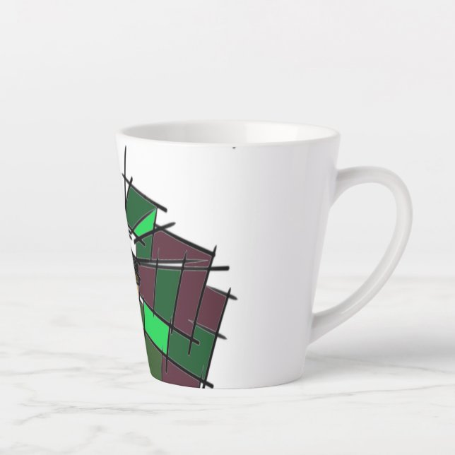 Caneca De Café Latte Inverno de Shepherd australiano (Direita)