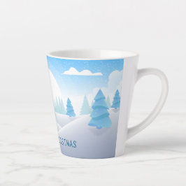 Caneca De Café Latte Inverno - Feliz Natal
