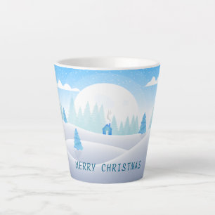 Caneca De Café Latte Inverno - Feliz Natal