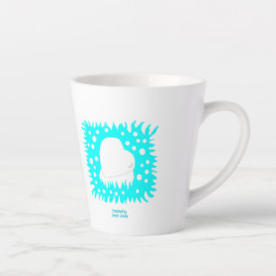 Caneca De Café Latte Inverno Snow Heart Small Latte Mug